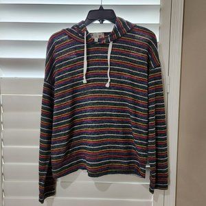Pink Rose Multi-color Hoodie Size Medium